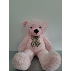 Плишано мече со машна 120 цм розево