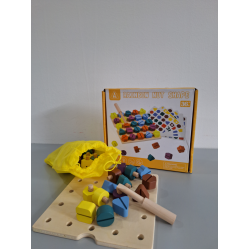 Едукативна дрвена играчка - Виножито од штрафови JT-001-19