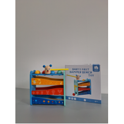 Едукативна дрвена играчка - Бебешки топчиња со чекан JT-001-21