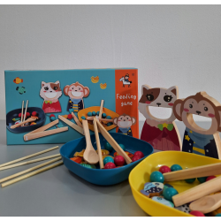 Едукативна дрвена играчка - Учиме да јадеме JT-001-07