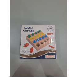 Едукативна дрвена играчка - Цилиндри ЈТ-001-22