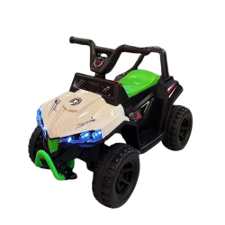 Квадрицикл на акумулатор бела/зелена