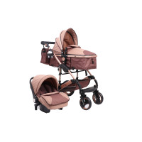 Количка за бебиња Марси 600-1 со седиште за во автомобил беж