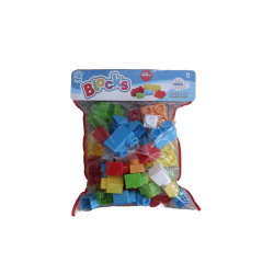 Блок коцки во кеса Forkids - сет од 48 парчиња