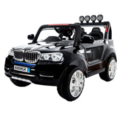 Автомобил на акумулатор џип двосед - модел 304 црна